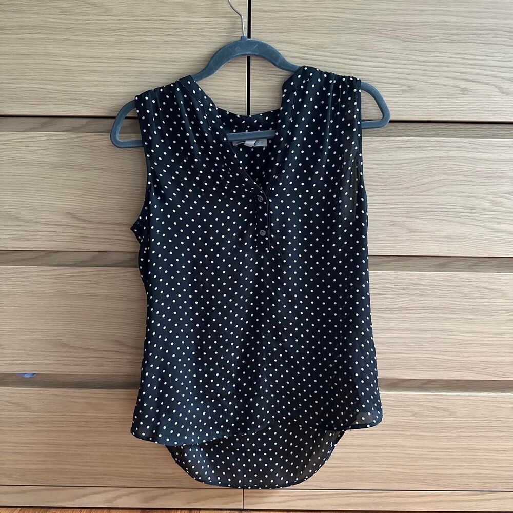 Banana-republic Women's Black and Navy Blouse